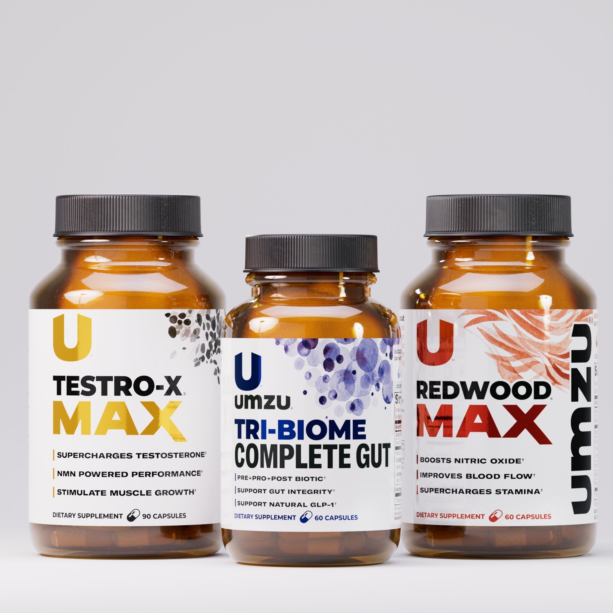 Male Vitality MAX Bundle: Redwood MAX, Testro-X MAX, & Tri-biome