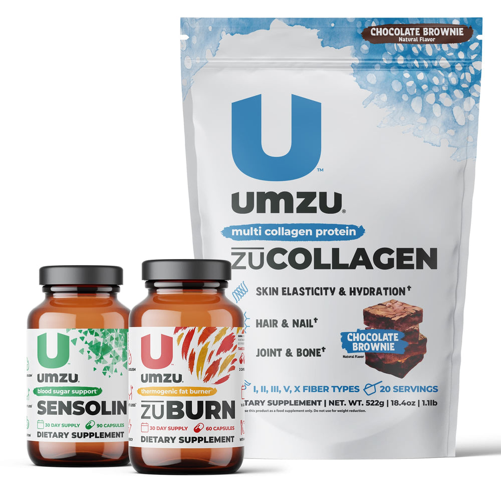 Weight Loss Bundle: Collagen, Sensolin GLP-1, zuBurn Bundles UMZU Chocolate